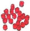 20 10mm Faceted Siam Nugget Firepolish Beads